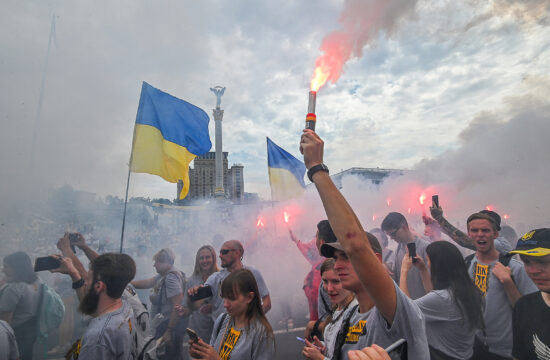 Tüntetés a Majdanon, az ukrán függetlenség napján 2020. augusztus 24-én Kijevben #moszkvater