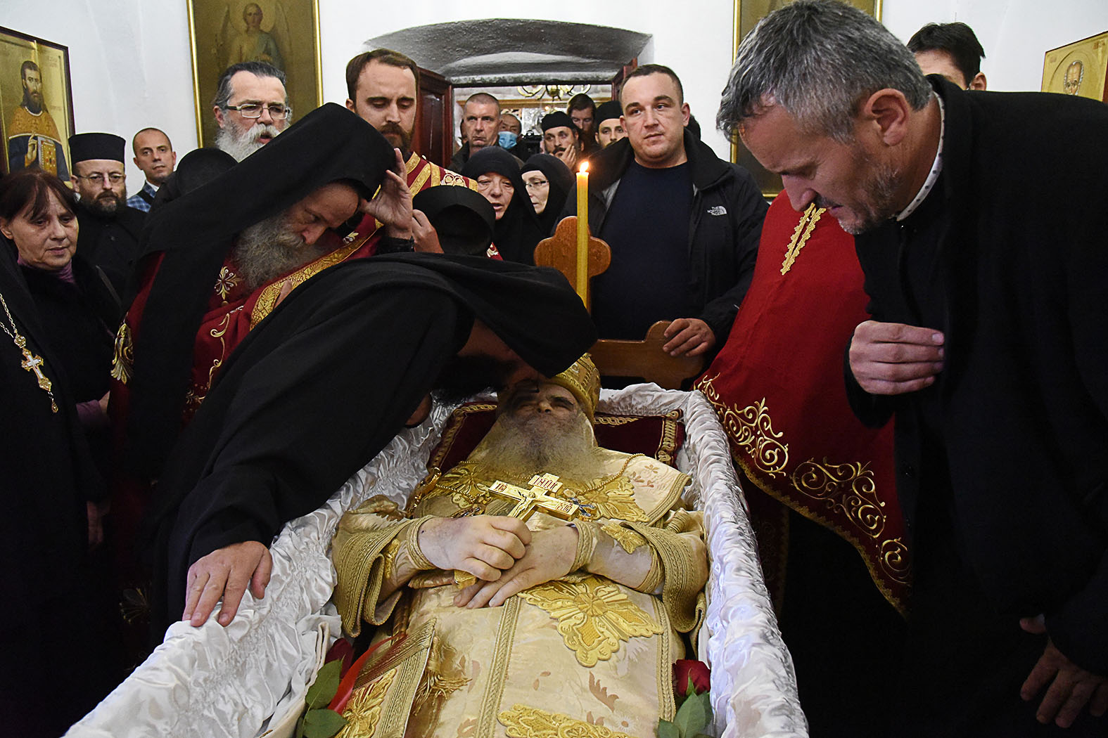 Amfilohije pátriárka temetése a Cetinje monostorban Montenegroban, 2020. október 30-án #moszkvater