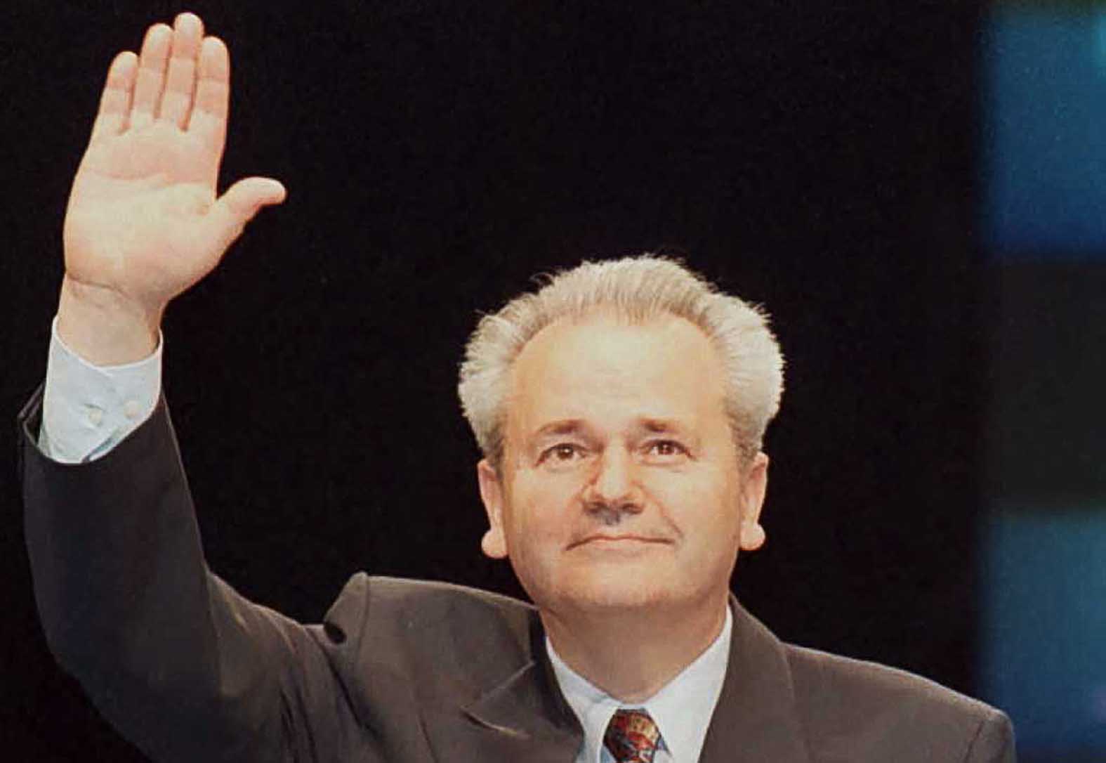 Szlobodan Milosevics a Szerb Szocialista Párt kongresszusán Belgrádban, 1996-ban #moszkvater