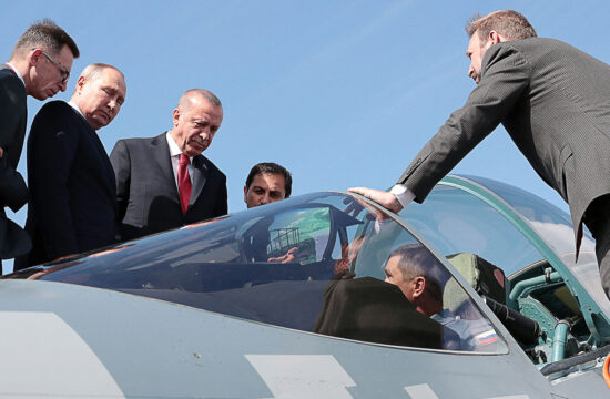 Putin and Erdogan at the Moscow International Air and Space Show in 2019 #moszkvater